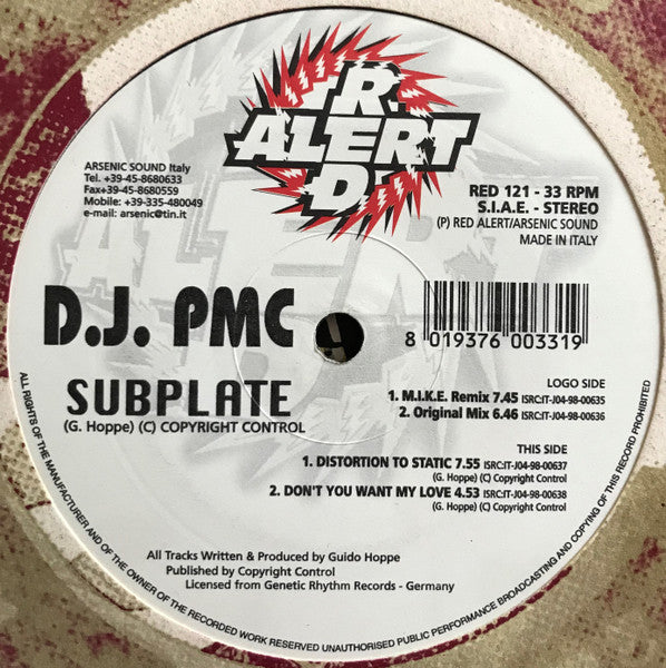 DJ PMC - Subplate
