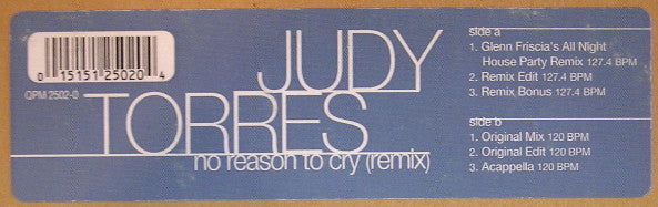 Judy Torres - No Reason To Cry (Remix)