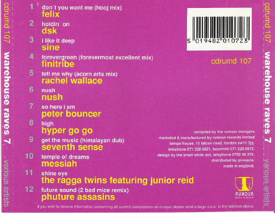Various - Warehouse Raves 7