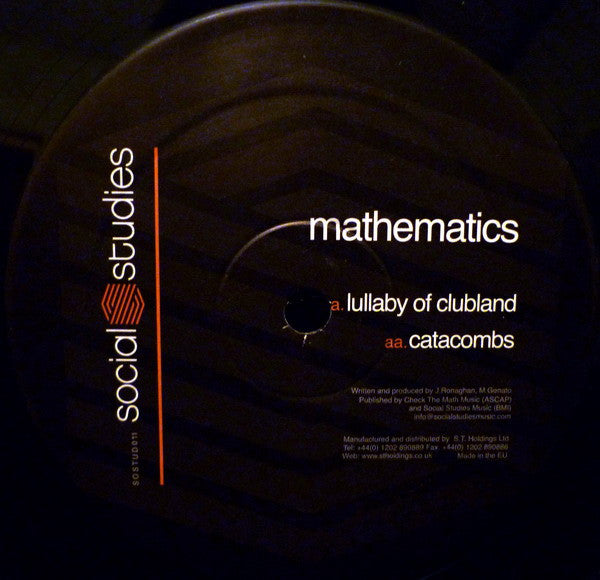 Mathematics - Lullaby Of Clubland / Catacombs