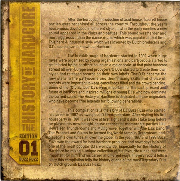 Buzz Fuzz - The History Of Hardcore - The Dreamteam Edition 01