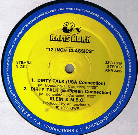 Klein & M.B.O. - Dirty Talk