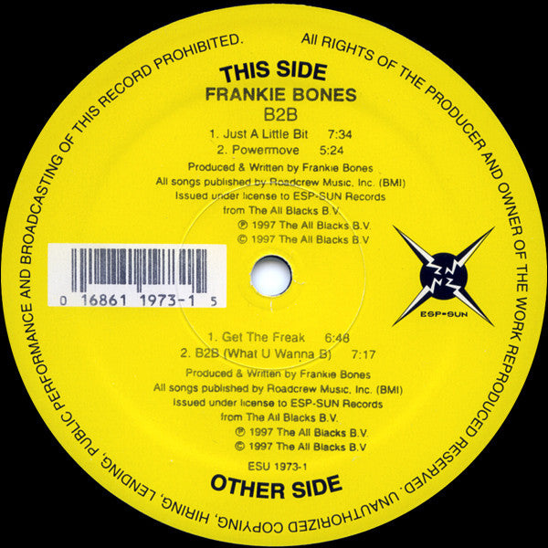 Frankie Bones - B2B EP