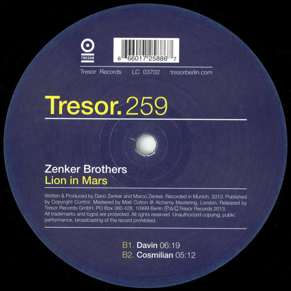 Zenker Brothers - Lion In Mars