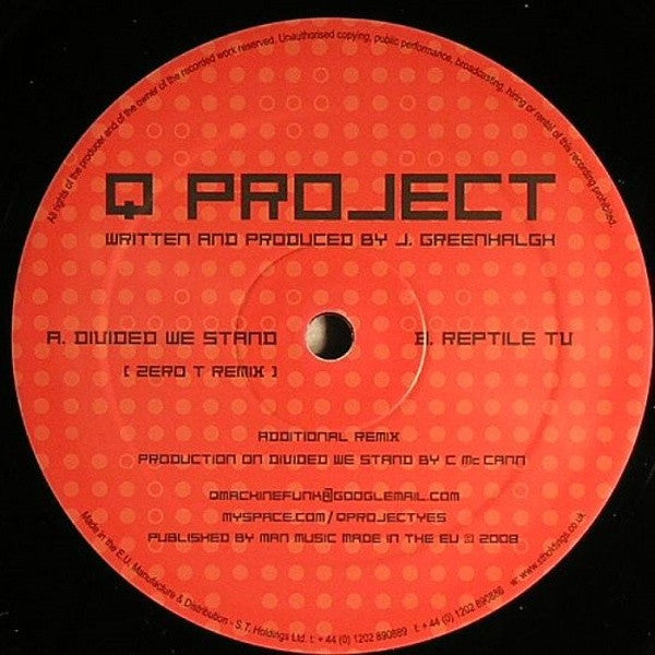Q Project - Divided We Stand (Zero T Remix) / Reptile TV