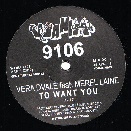 DJ Sotofett / Vera Dvale Feat. Merel Laine - Detour Dub / To Want You