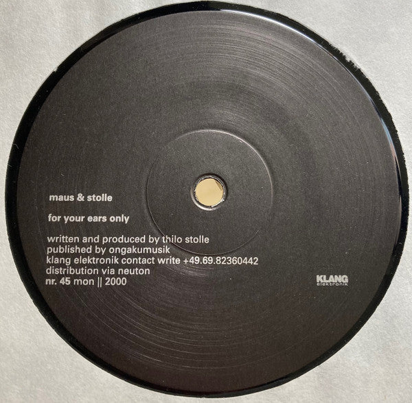 Maus & Stolle - For Your Ears Only