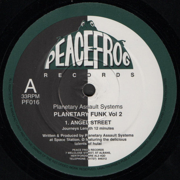 Planetary Assault Systems - Planetary Funk Vol 2