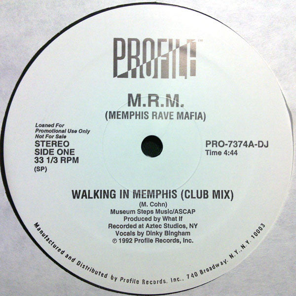 M.R.M. - Walking In Memphis [Promo]