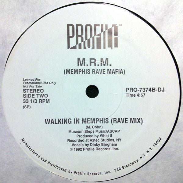 M.R.M. - Walking In Memphis [Promo]