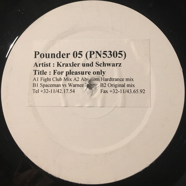 Erich Kraxler Und Kristian Schwarz - For Pleasure Only [Promo]