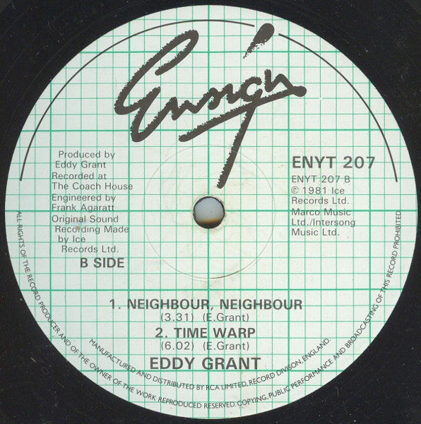 Eddy Grant - Can't Get Enough Of You / Time Warp