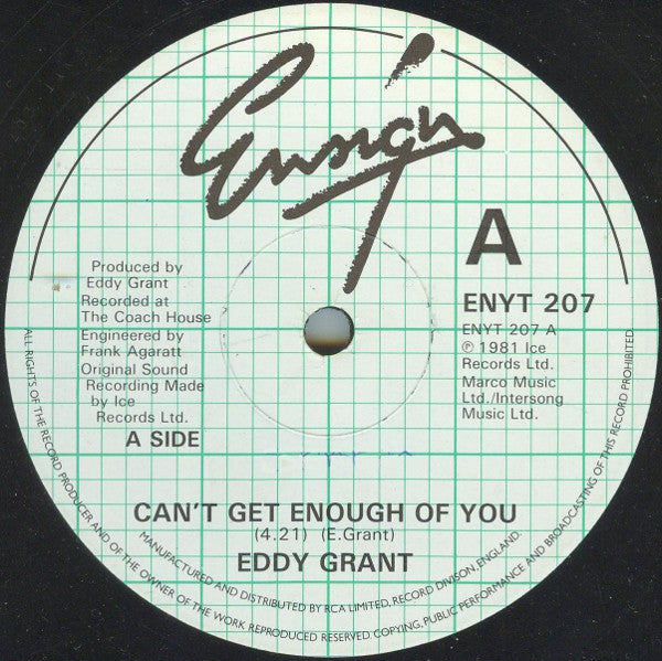 Eddy Grant - Can't Get Enough Of You / Time Warp