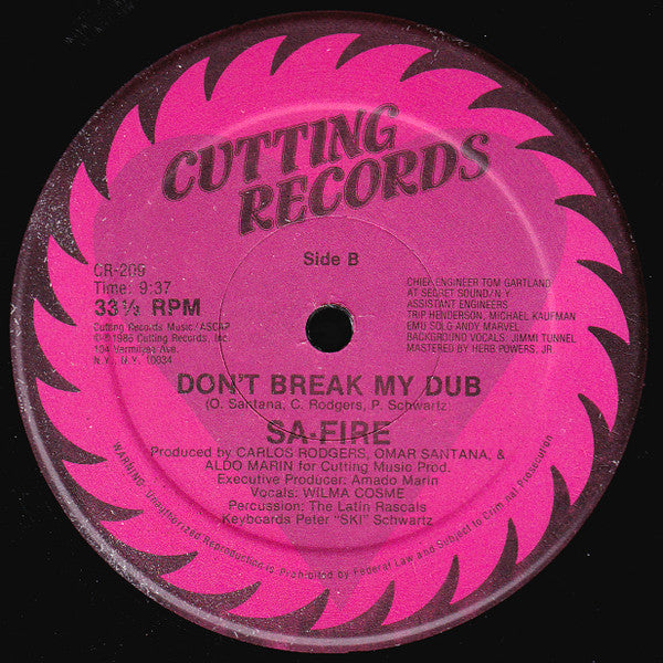 Safire - Don't Break My Heart