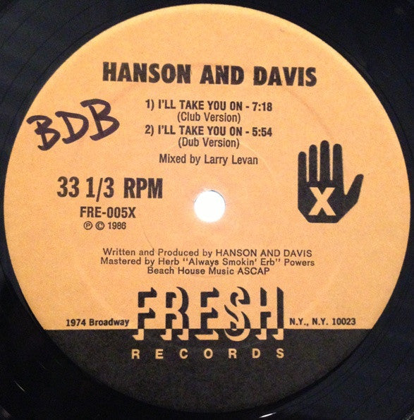Hanson & Davis - I'll Take You On / Hungry For Your Love / Hold On To Yesterday