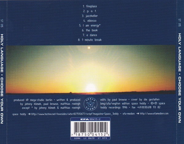 Holy Language - Choose Your Own