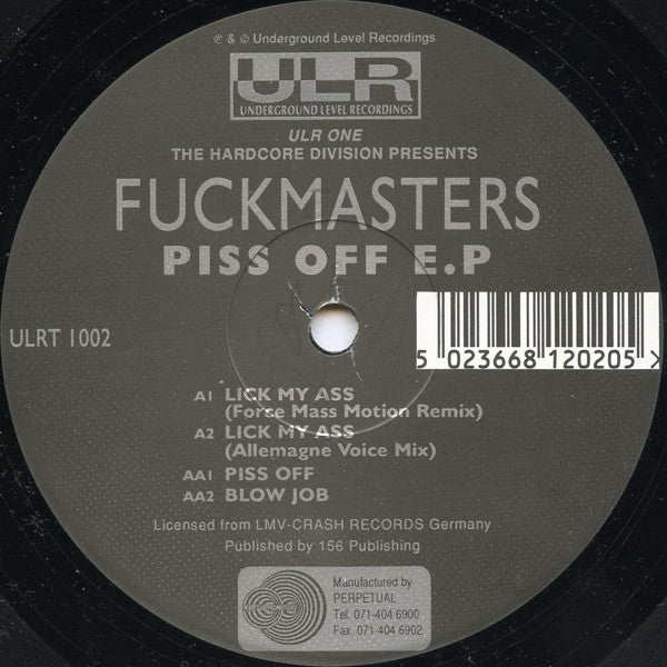 Fuckmasters - Piss Off E.P
