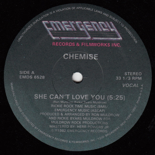 Chemise - She Can't Love You