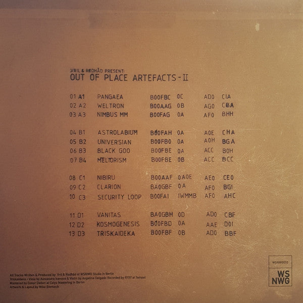 Vril & Rødhåd – Out Of Place Artefacts II (2x12")
