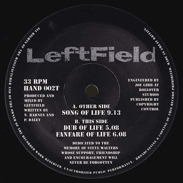 Leftfield - Song Of Life
