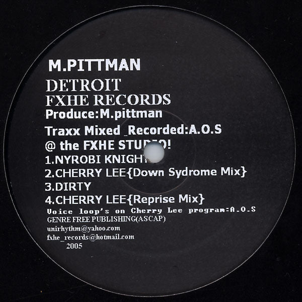 Marcellus Pittman – M. Pittman EP