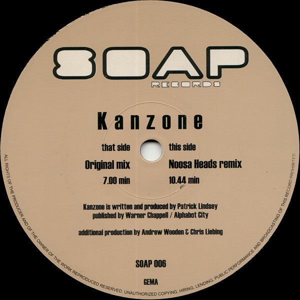 Patrick Lindsey - Kanzone