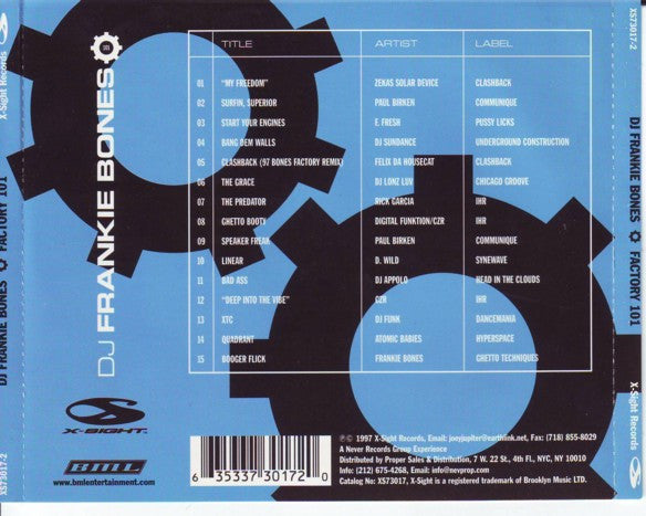 Frankie Bones - Factory 101